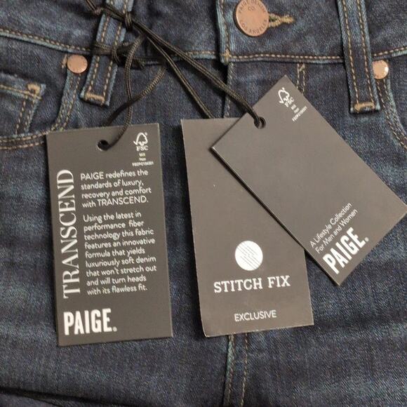 NWT Paige Verdugo Ankle in Attica Dark Wash 5 Pocket Skinny Jeans Size 28 - Picture 9 of 14